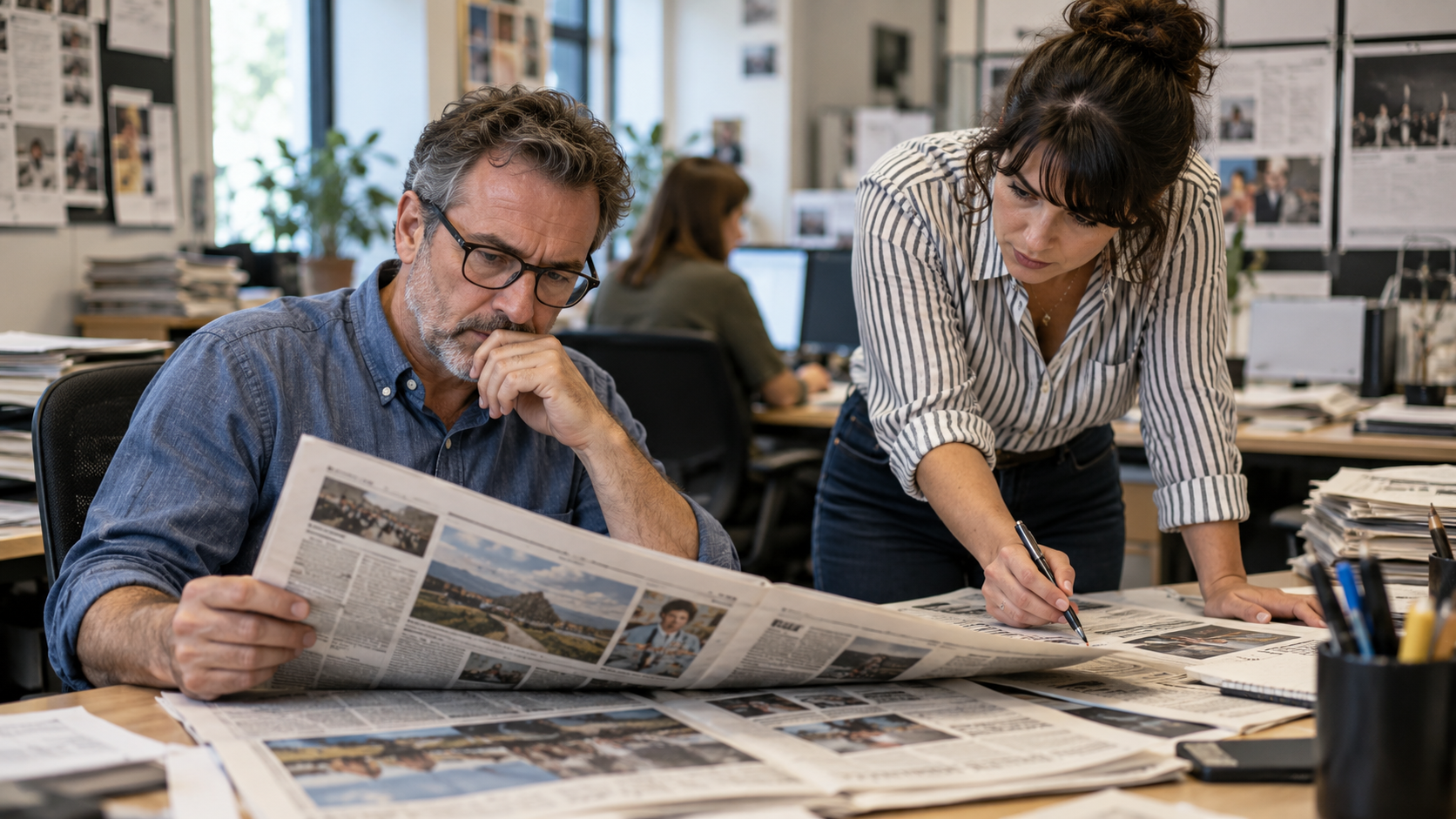 Local Editors Review a Community Paper (illustrative image)